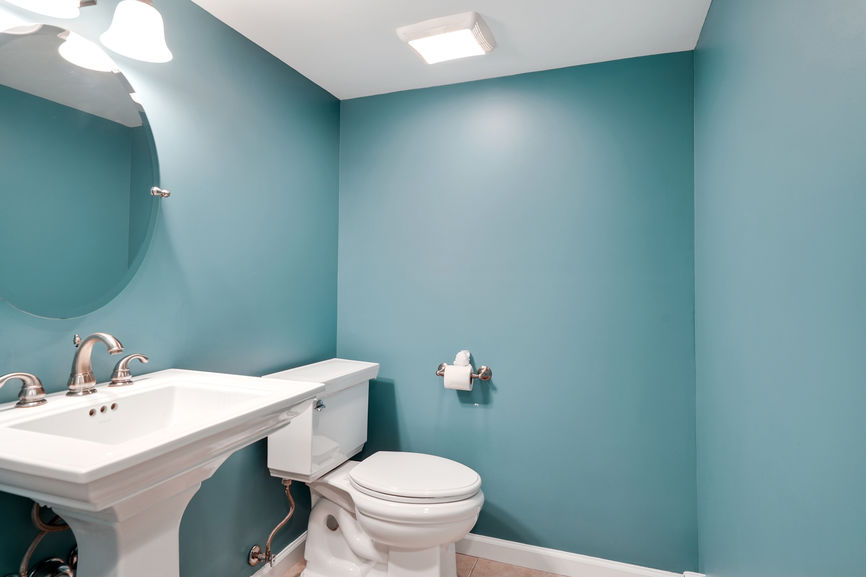 Powder room basement