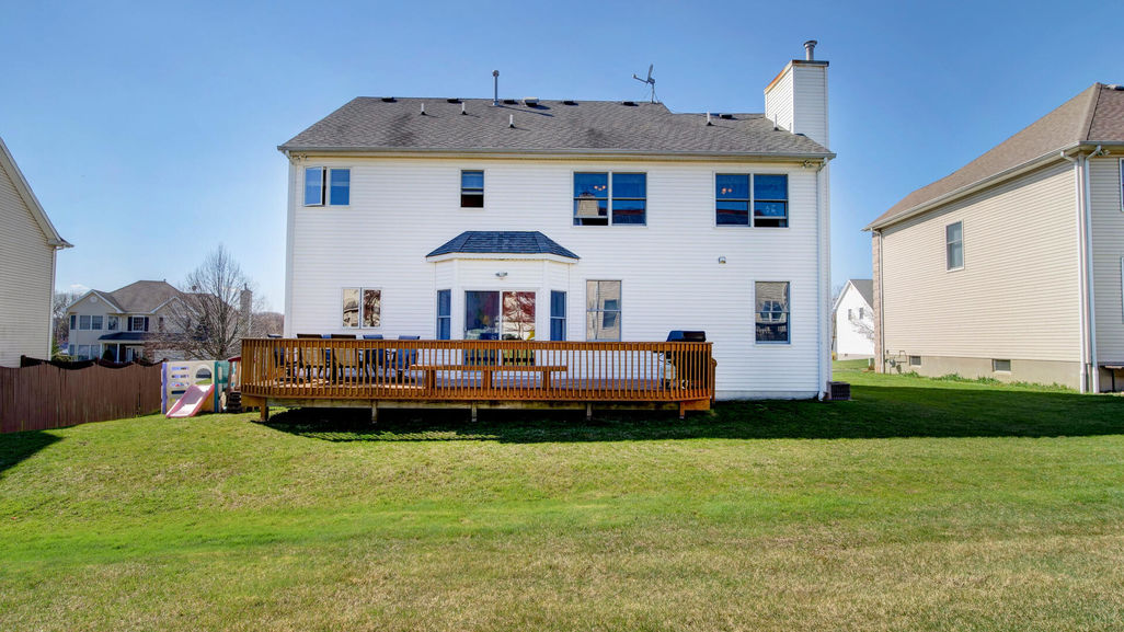 backyard – deck and lawn