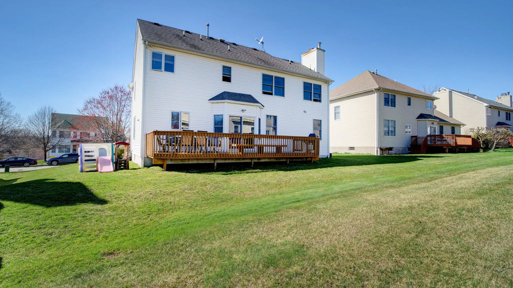 backyard – deck and lawn angled