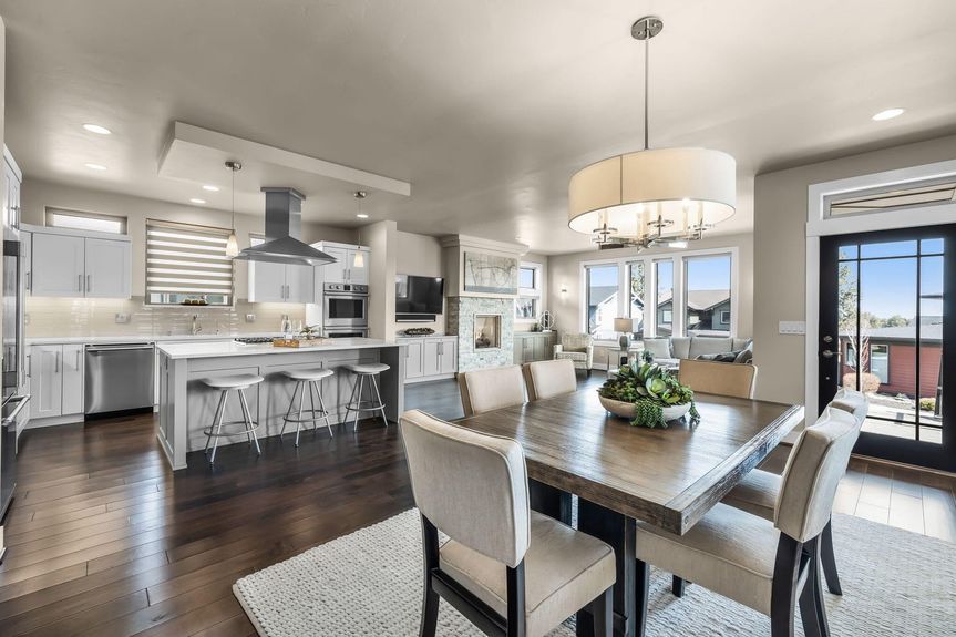 Open floor plan in Bend Oregon home