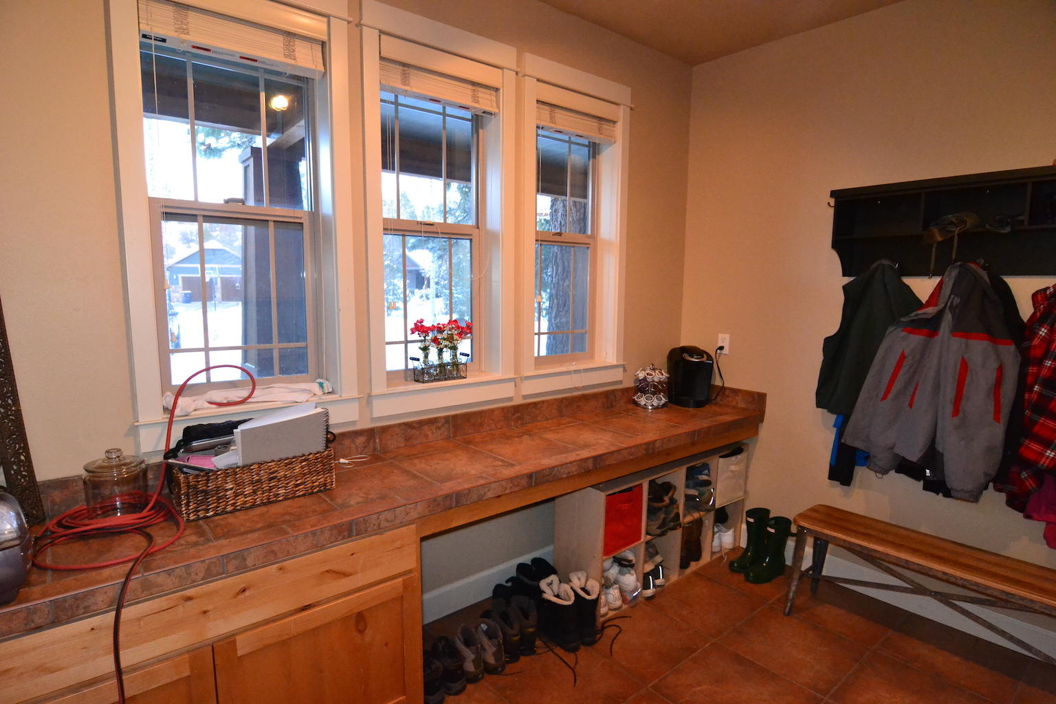 Mudroom before