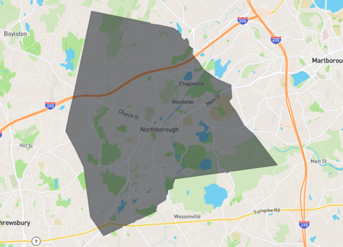 Northborough available real estate map