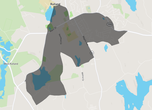 houses for sale in rutland map