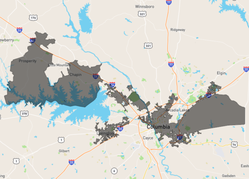 South Carolina Capital Map
