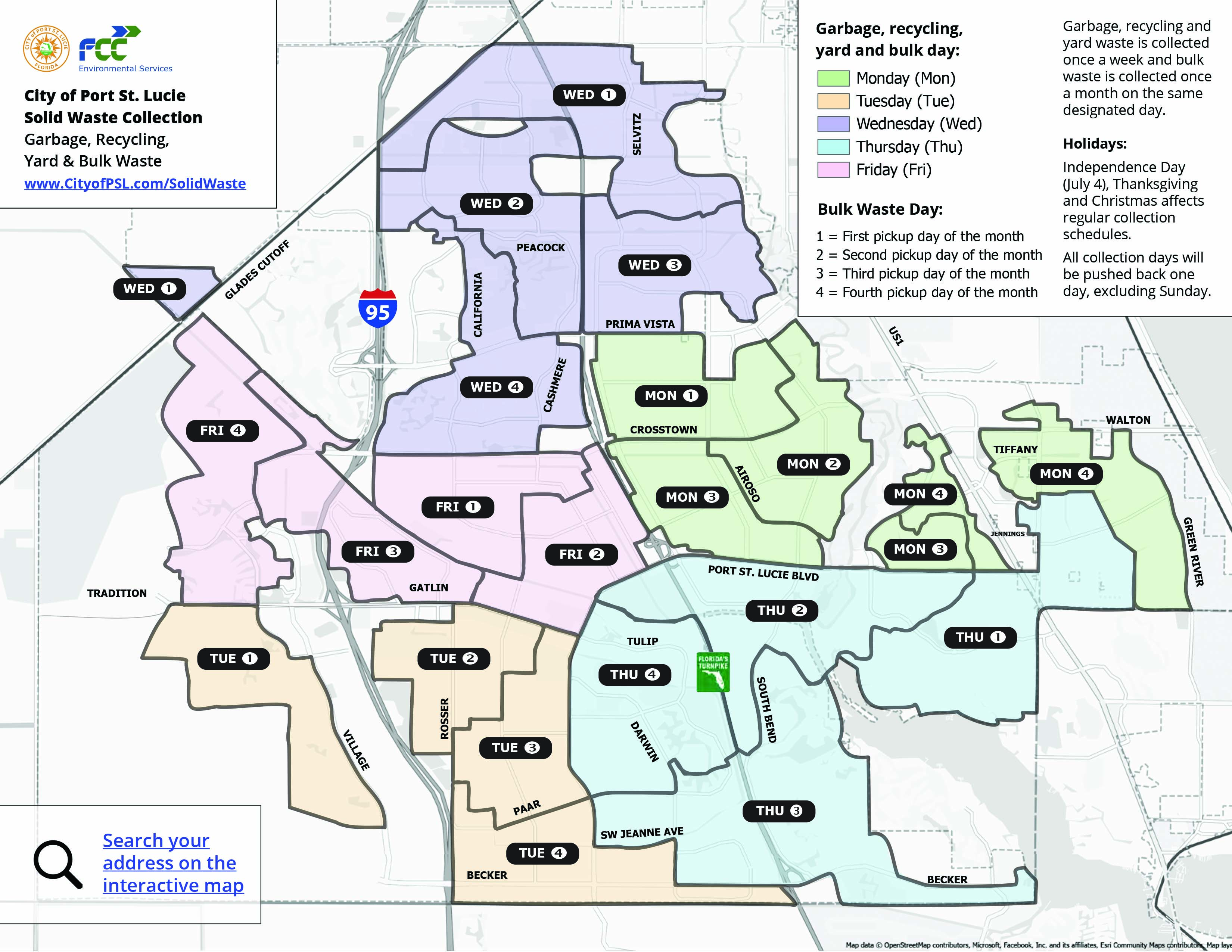 Port St Lucie Waste Service Map icon