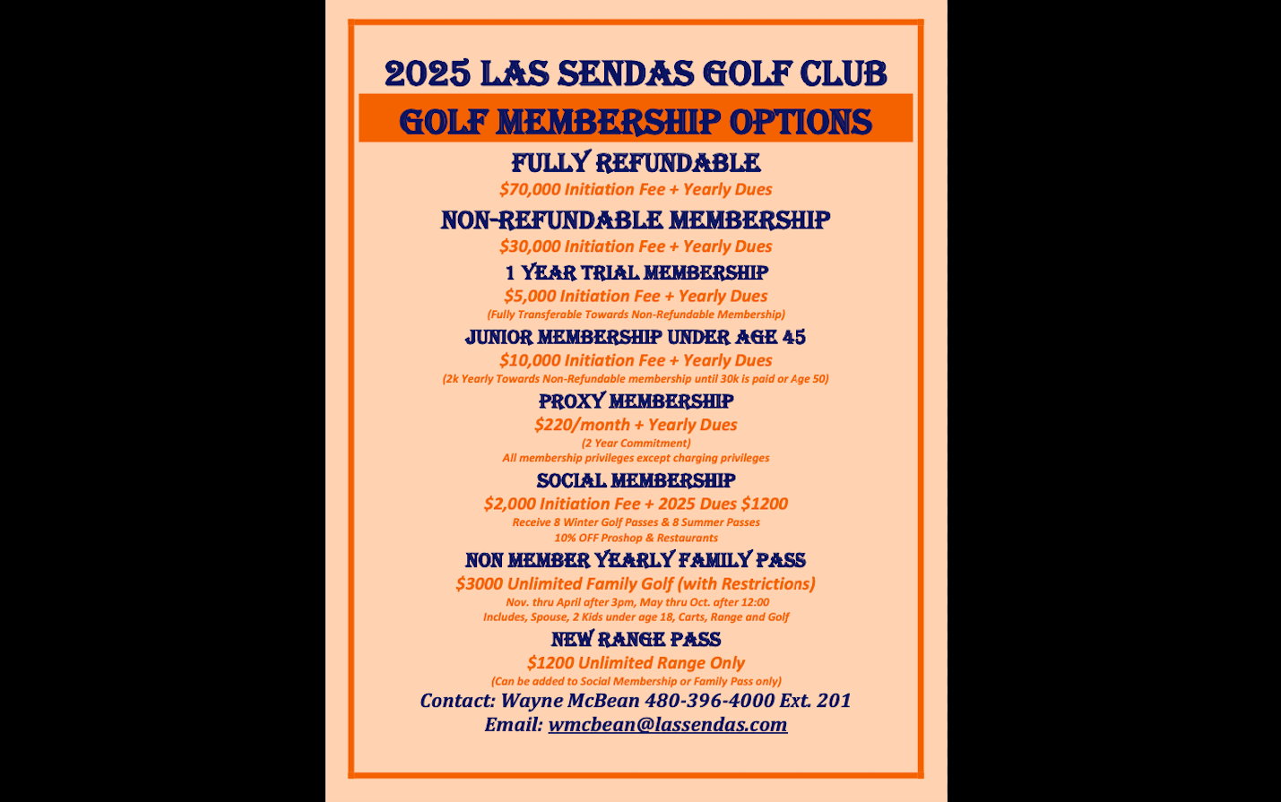 Las Sendas Golf Membership