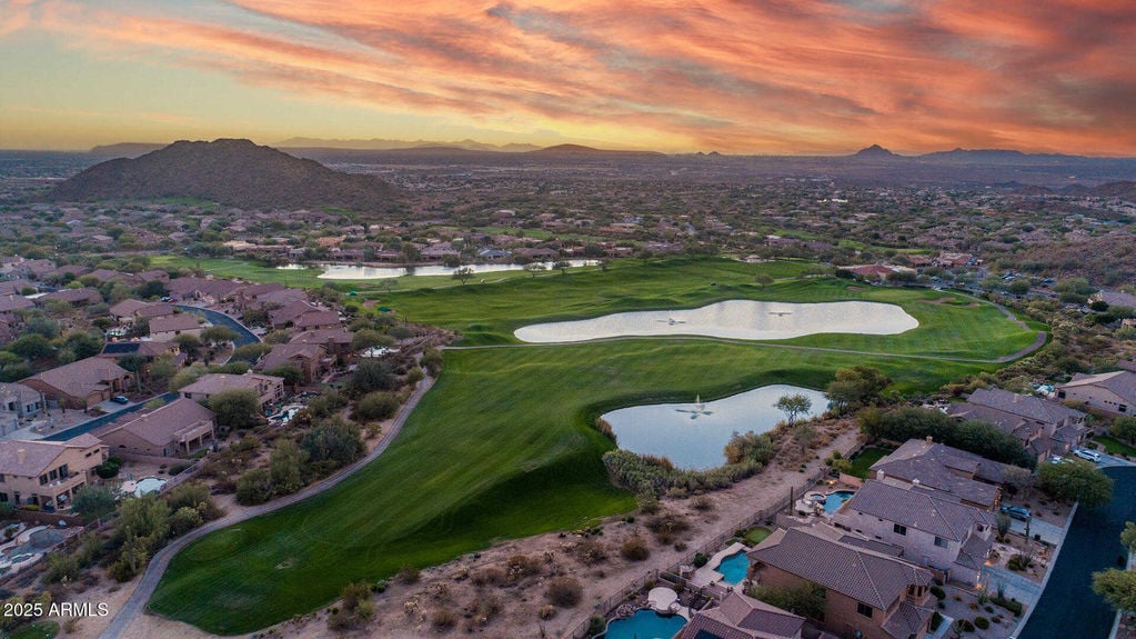 Scenic fairway view at Las Sendas Golf Club in Mesa AZ
