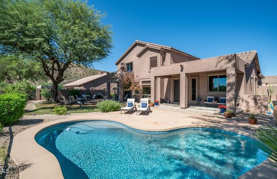 Back yard pool