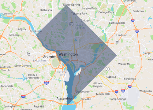 Graphic - A map of Washington, D.C.