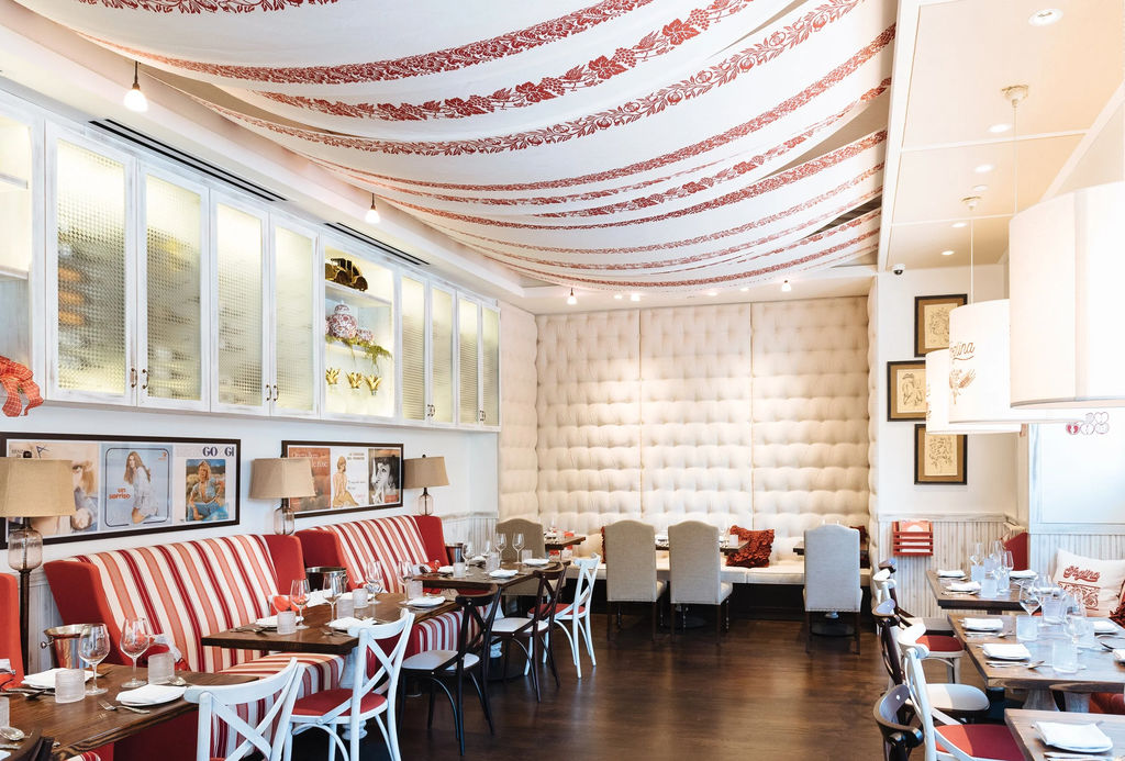 Inside Sfoglina Van Ness dining room with a welcoming atmosphere