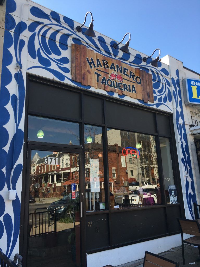 Taqueria Habanero restaurant on 14th Street NW Columbia Heights Washington DC