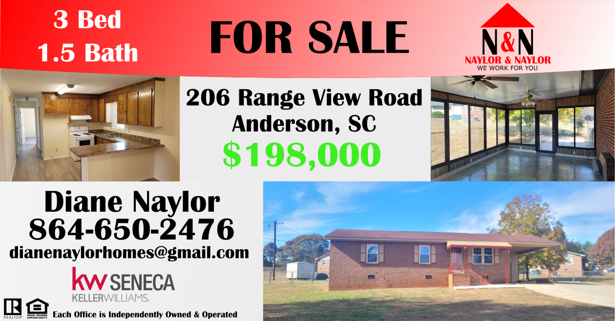 206 Range View Road Anderson, SC Naylor & Naylor Real Estate
