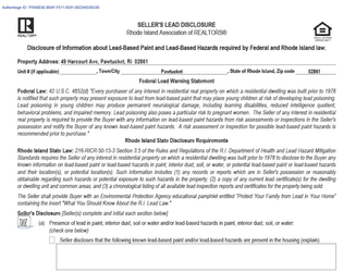 Lead Disclosures