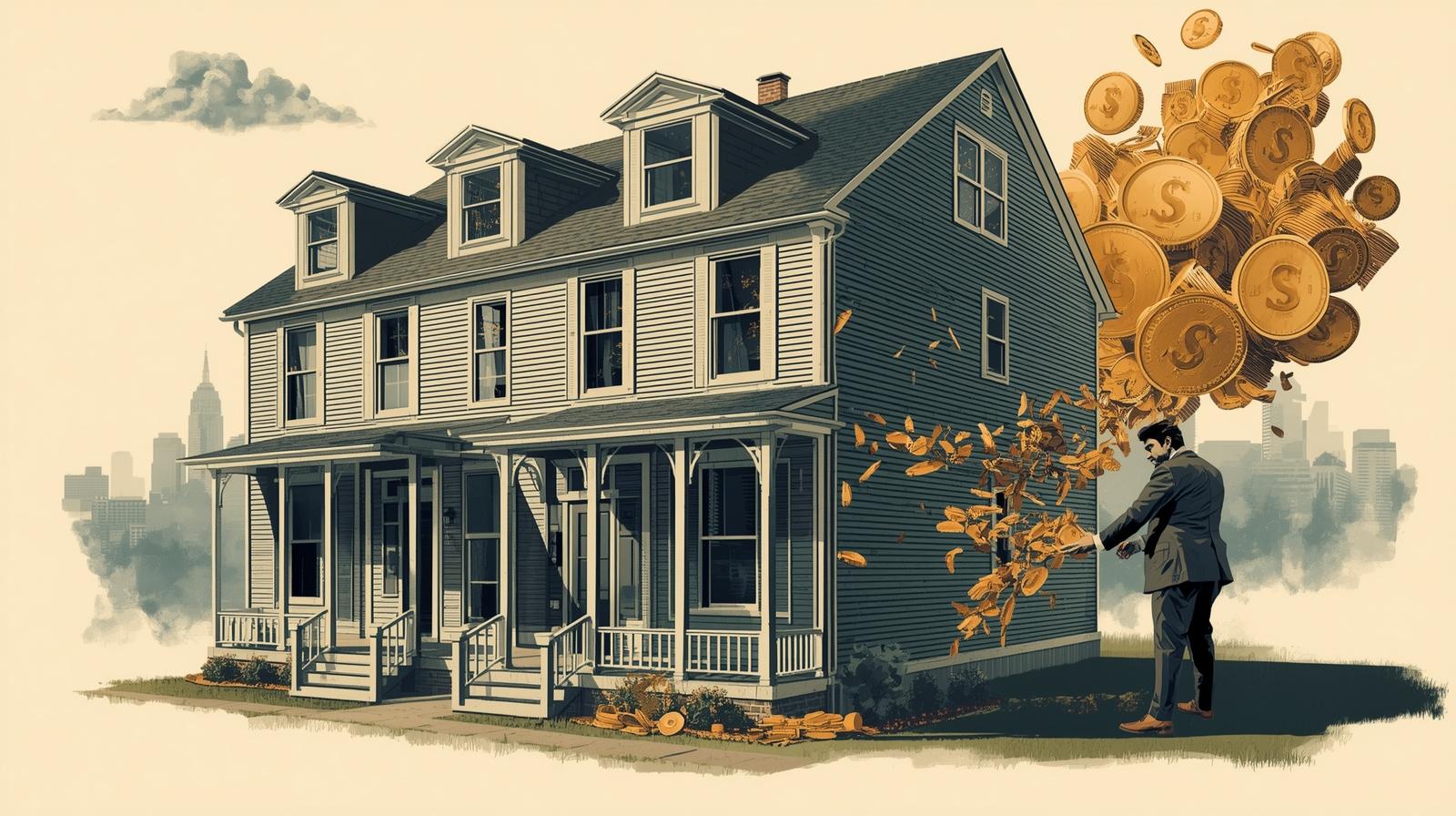 multifamiliar house and someone with money simulate an inversion