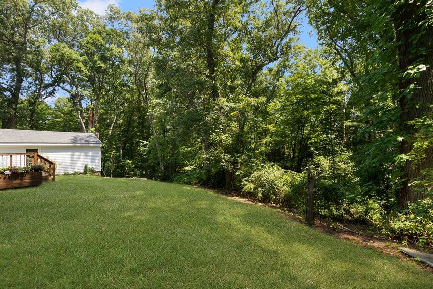 Backyard at 15 Williams Road, Smithfield, RI, listed by Alexander Parmenidez, Coldwell Banker Realty.