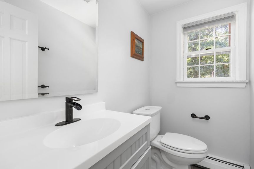 Bathroom at 15 Williams Road, Smithfield, RI, listed by Alexander Parmenidez, Coldwell Banker Realty.