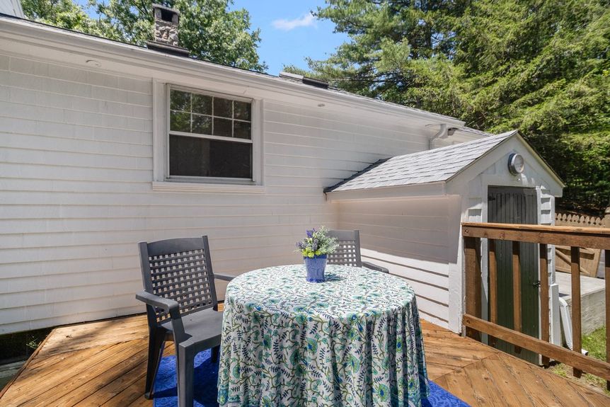 Deck at 15 Williams Road, Smithfield, RI, listed by Alexander Parmenidez, Coldwell Banker Realty.