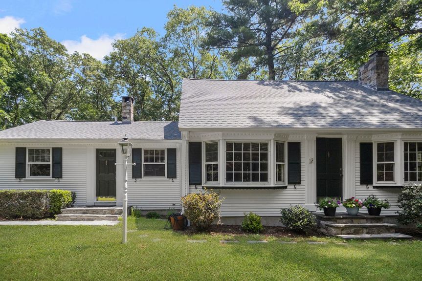 Front exterior at 15 Williams Road, Smithfield, RI, listed by Alexander Parmenidez, Coldwell Banker Realty.