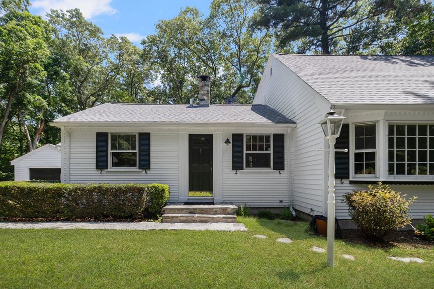 Front exterior at 15 Williams Road, Smithfield, RI, listed by Alexander Parmenidez, Coldwell Banker Realty.