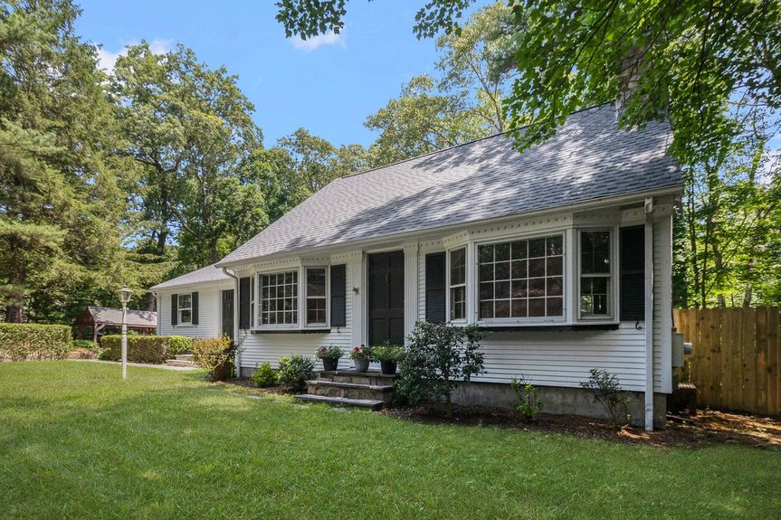 Front exterior at 15 Williams Road, Smithfield, RI, listed by Alexander Parmenidez, Coldwell Banker Realty.