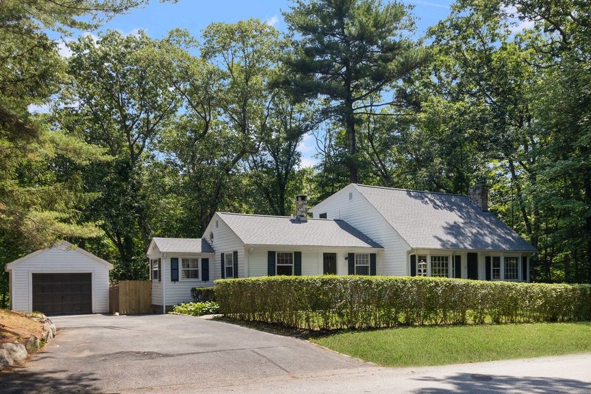 Front exterior at 15 Williams Road, Smithfield, RI, listed by Alexander Parmenidez, Coldwell Banker Realty.