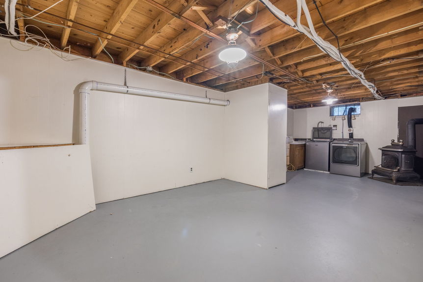 Basement at 15 Williams Rd, Smithfield RI, listed by Alexander Parmenidez, Coldwell Banker Realty.