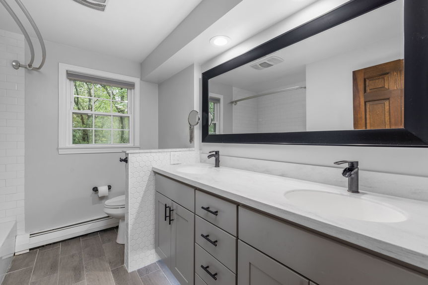 Primary Bathroom at 15 Williams Rd, Smithfield RI, listed by Alexander Parmenidez, Coldwell Banker Realty.
