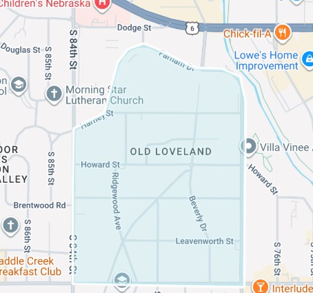 old Loveland a neighborhood in District 66 boundaries google map
