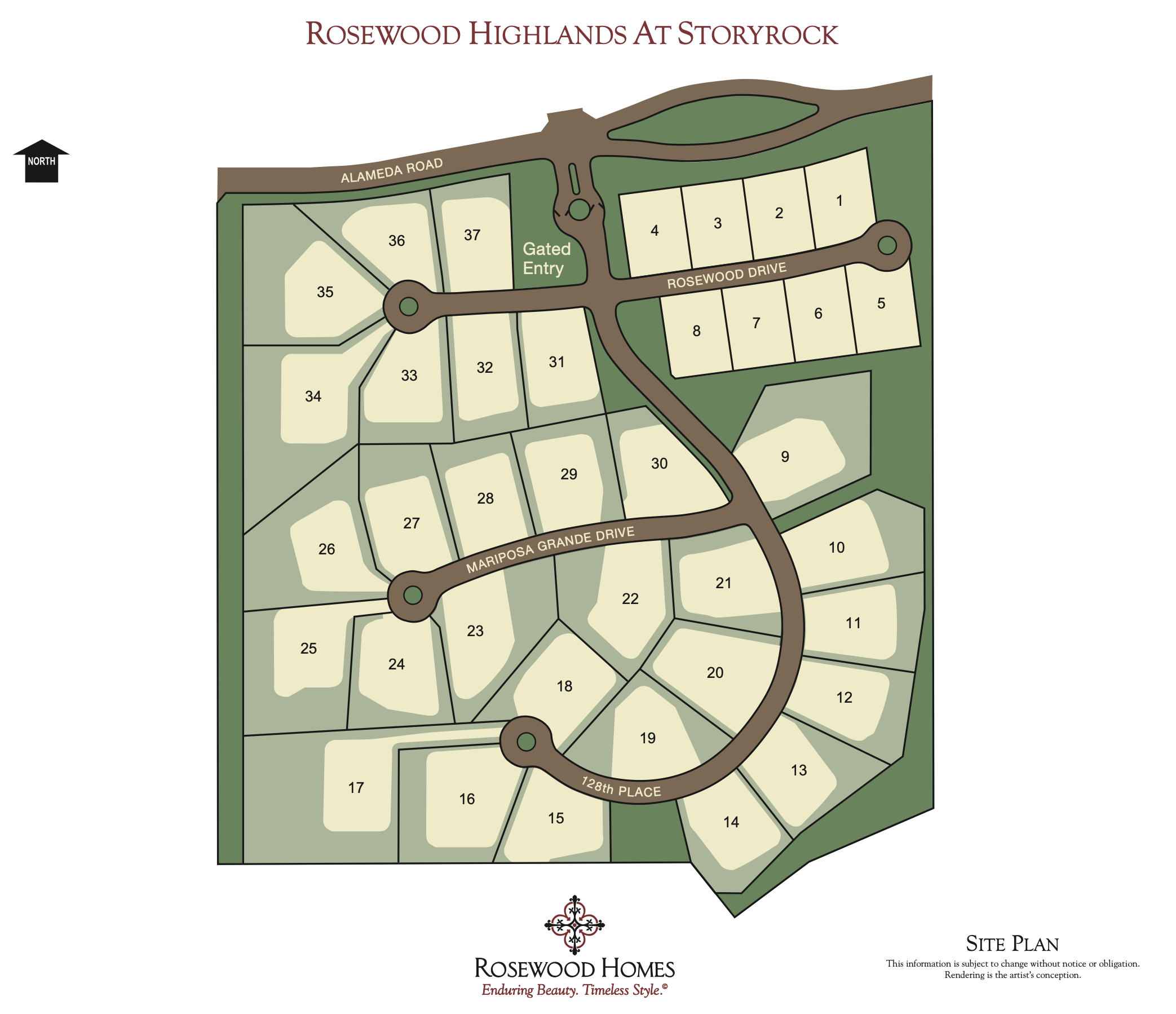 Rosewood Highlands Site Plan