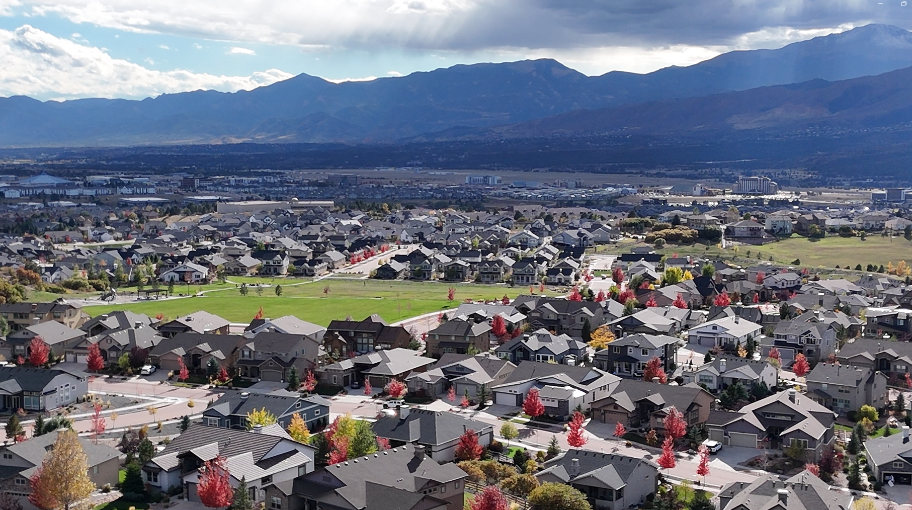 Flying Horse Drone Shot