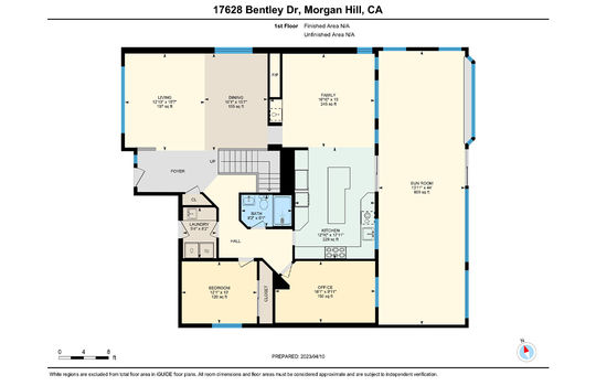 Floor Plan 17628 Bentley Dr 1st Floor