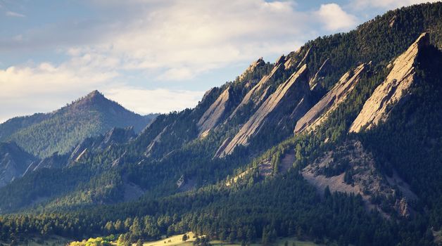 Boulder Colorado Flatirons in Fall