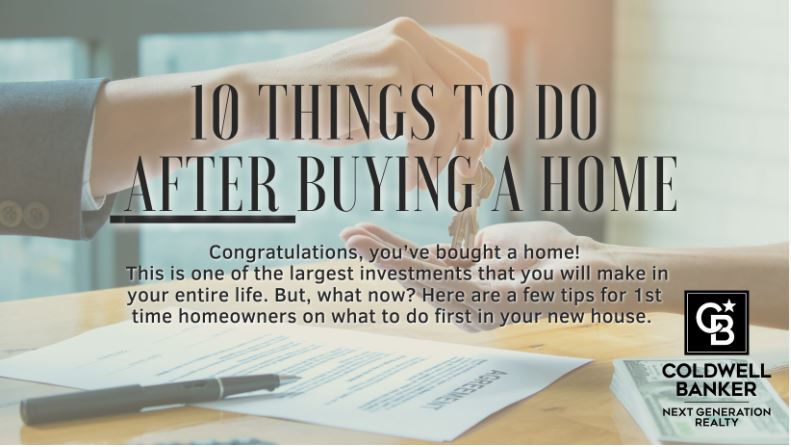 10 Things To Do After Buying a House