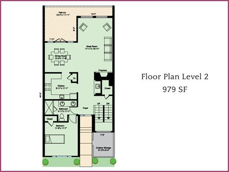Floorplan Level 2 &#8211; 155 Greenridge Road, Clover, SC