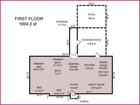 Floor Plan – 2527 Shaw Avenue, Gastonia, NC