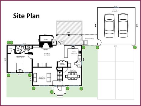 Site Plan - 1315 South Point Road, Belmont, NC
