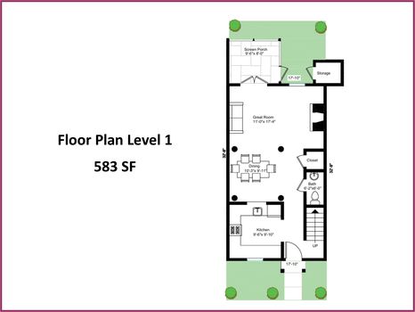 Floor Plan Level 1 - 2364 Madison Green Drive, Gastonia, NC