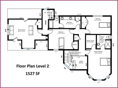 Floor Plan Level 2 - 3297 Su San Farms Road, Gastonia, NC