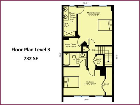 Floor Plan Level 3 - 219 N Irwin Avenue, Charlotte, NC