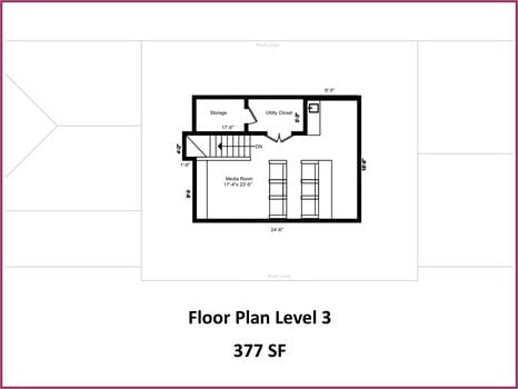 Floor Plan Level 3 - 3513 Country Club Drive, Gastonia, NC