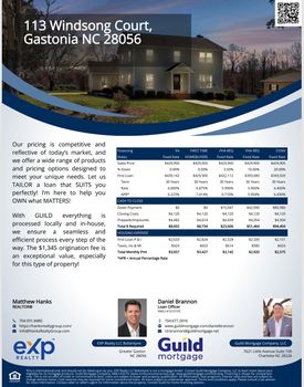 Flyer Finance - 113 Windsong Court, Gastonia, NC Daniel Brannon