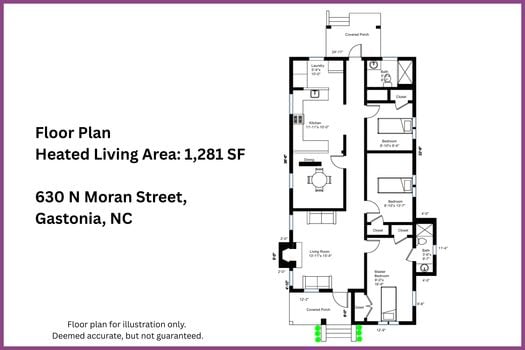 Floor Plan - 630 N Moran Street, Gastonia, NC