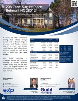 Flyer Finance - 208 Cape August Place, Belmont, NC - Daniel Brannon