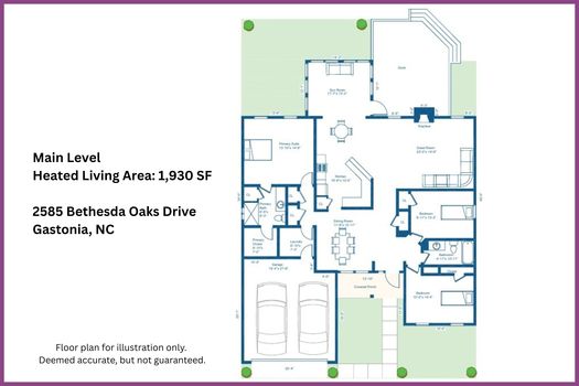 Floor Plan - 2585 Bethesda Oaks Drive, Gastonia, NC