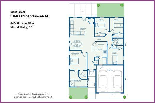 Floor Plan - 440 Planters Way, Mount Holly, NC