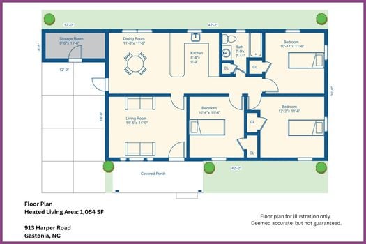 Floor Plan - 3173 Yosemite Drive, Gastonia, NC