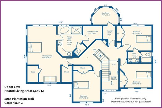 Floor Plan Level 2 - 1084 Plantation Trail, Gastonia, NC