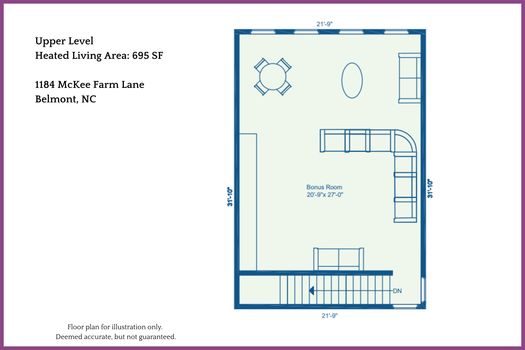 Floor Plan Level 2 - 1184 McKee Farm Lane, Belmont, NC
