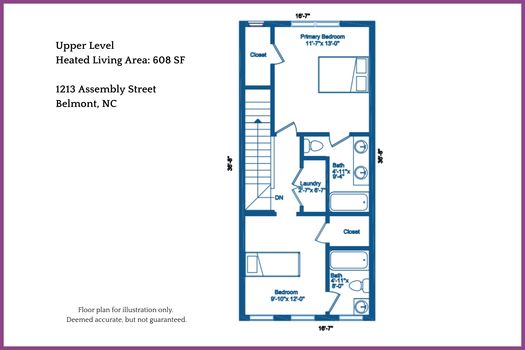 020 - Floor Plan Level 2 - 1213 Assembly Street, Belmont, NC