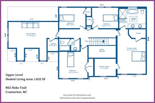 036 - Floor Plan Level 2 - 902 Hoke Trail, Cramerton, NC